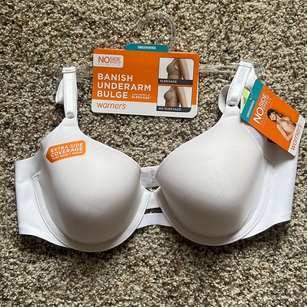 Warners underwire bra with extra side coverage 34B